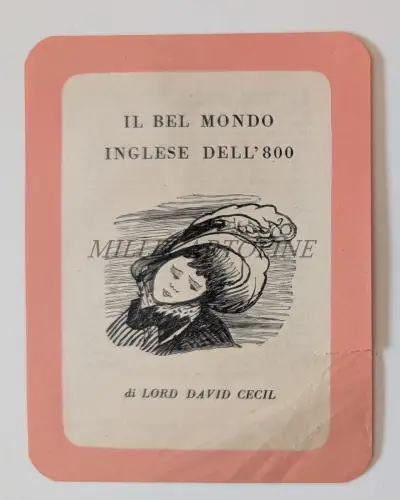 DIE SCHÖNE ENGLISCHE WELT DES 800 VON LORD DAVID CECIL - Werbezettel