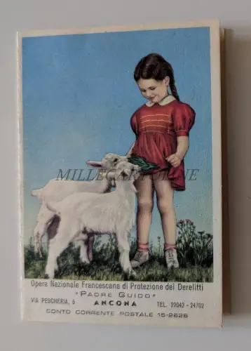 FRANZISKANISCHES WERK SCHUTZ VON VERGEHEN PATER GUIDO ANCONA - Kalender 1958