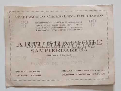 GRAFIKKUNST GENUA SAMPIERDARENA - Karton