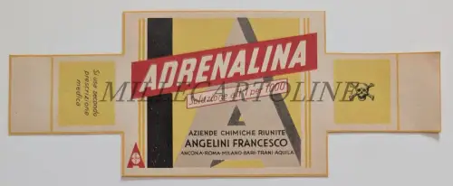 ADRENALIN 1 PRO 1000 VEREINIGTE CHEMIEUNTERNEHMEN ANGELINI FRANCESCO - Etikett