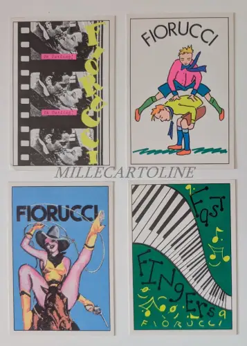 FIORUCCI STICKERS - 4 Panini Figuren 1984