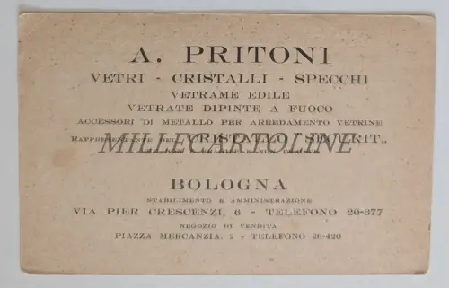 A. PRITONI VETRI BOLOGNA - Letztes Abendmahl für die Kirche der Eintracht, Karton