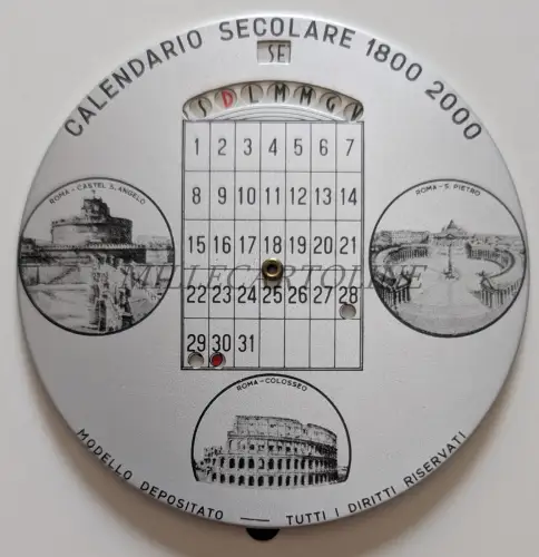SÄKULARER KALENDER 1800 2000 - Rom, Kolosseum, Castel S. Angelo, S. Pietro