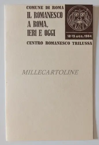 IL ROMANESCO A ROM GESTERN UND HEUTE - Cartoncino Centro Romanesco Trilussa 1984