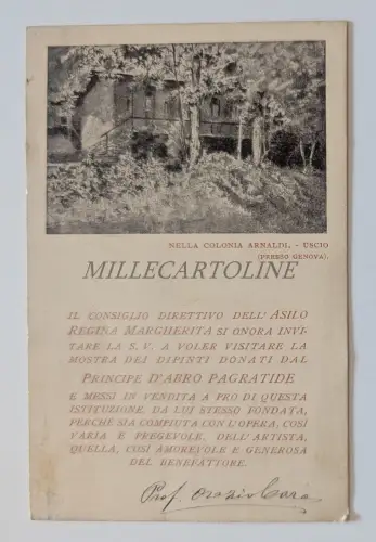 KINDERGARTEN KÖNIGIN GÄNSEBLÜMCHEN AUSGANG - Einladung Benefizausstellung von Abro Pagratide