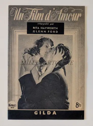 GILDA FILM D'AMOUR - Rita Hayworth, Glenn Ford, Columbia, Cinema, Brochure