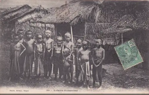VIETNAM - Enfants Annamites, Postkarte 1903