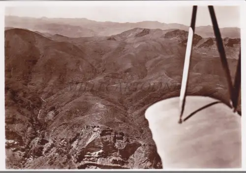 SOMALIA - Migiurtina, Föderation der Kampfbündel, Foto Postkarte Luftfahrt