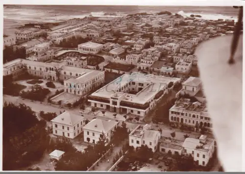 SOMALIA - Hotel, Föderation der Kampfbündel, Foto Postkarte Luftfahrt