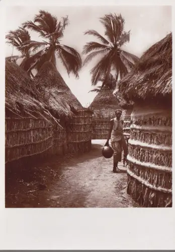 SOMALIA - Villaggio Indigeno, Parodi Mogadischu Foto Postkarte