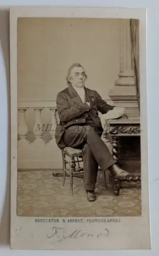 FREDERIC MONOD - Pastor, Bousseton & Appert. Foto CDV Paris Frankreich Genf