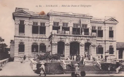 VIETNAM - Tourane, Hotel des Postes et Telegraphes, Da Nang, Postkarte