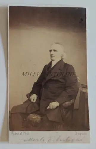 JEAN-HENRY MERLE D'AUBIGNE - Pastor und Historiker, Vuagnat Geneve Photo CDV