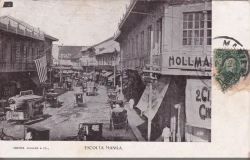 PHILIPPINEN - Escolta Manila, Postkarte
