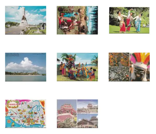 PHILIPPINEN - Denkmal Dr. Jose Rizal, Kostüme, 8 Postkarten