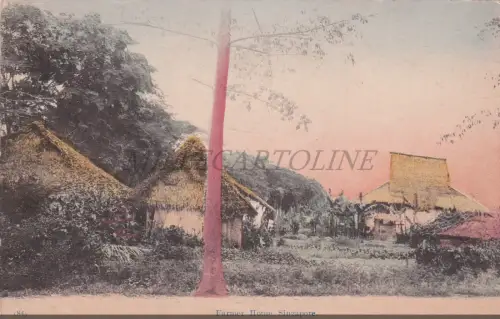 SINGAPUR - Bauernhaus, Postkarte