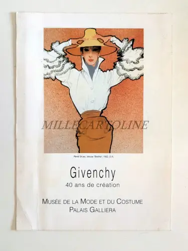 GIVENCHY - 40 Jahre Creation, Musée Mode Kostüm Palais Galliera 91-92 Werbung