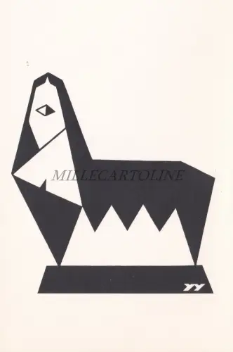 AVANTGARDE POSTKARTE - Yves Yacoël, La Louvre, Enrico Sturani