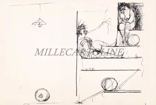 AVANTGARDE POSTKARTE - Francesca Sacona, ausgestellt, Enrico Sturani