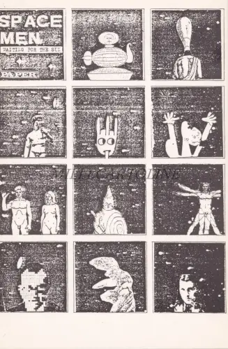 MADE IN ITALY POSTCARD - Serse Luigetti, Space Men, Sestili Ed.