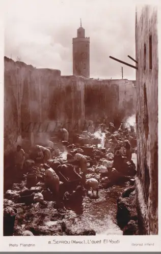 MAROKKO - Sefrou, L'Oued El-Youdi, Fotopostkarte