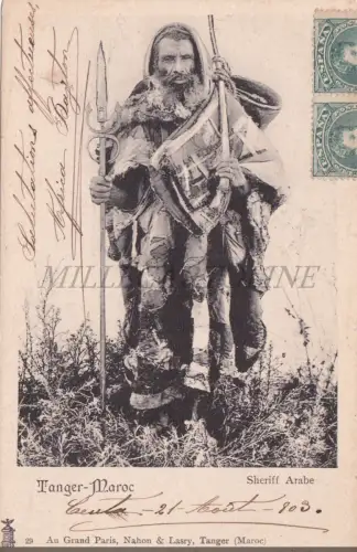 MAROKKO - Tanger, arabischer Sheriff, Postkarte 1903