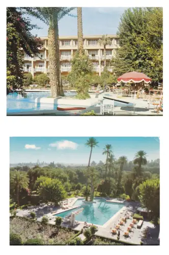 MAROKKO - Marrakesch, Hotel Mamunia, 2 Postkarten