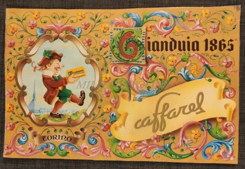 CAFFAREL GIANDUIA 1865 TURINO Plakat für Reliefladen