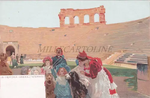 VERONA - Arena (Innen), Tafuri, Postkarte