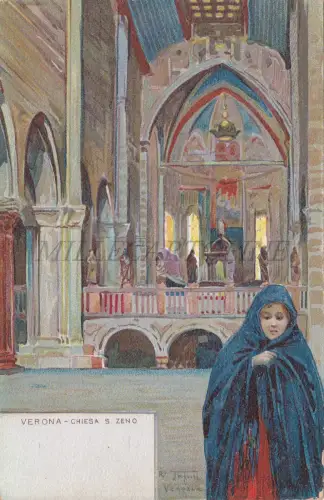 VERONA - Kirche S. Zeno, Tafuri, Postkarte