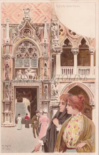 VENEDIG - Porta della Carta, Tafuri, Postkarte