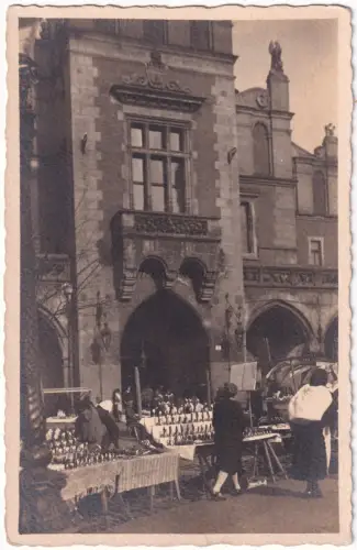 POLEN - Karkov Warszawa Warschau - Markt - Echtfoto Postkarte um 1920