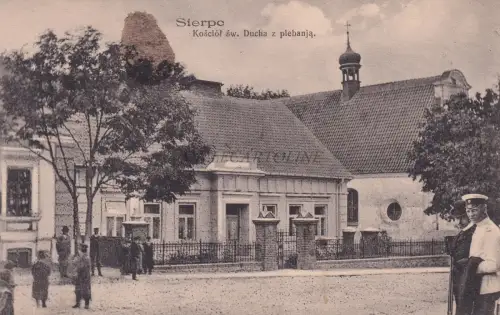 POLEN - Sierpc - Kosciol sw.Ducha z plebanja - Postkarte um 1910