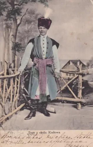 POLEN - Krakau Krakau - Typy z okolic Krakau 1903 Postkarte