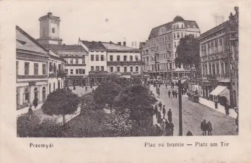 POLEN - Przemysl - Plac na bramie 1917 WWI Postkarte KUK Infanterieregiment