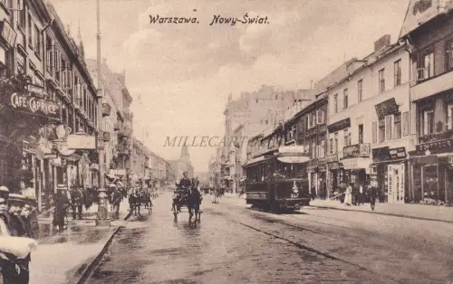 POLEN - Warszawa Warsaw - Nowy Swiat - Postkarte