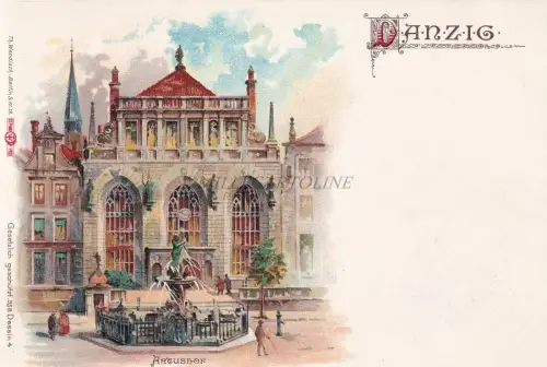 POLEN - Danzig Danzig - Artushof 1900 Postkarte Th.Wendisch