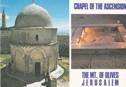 ISRAEL - Jerusalem, Himmelfahrtskapelle, Mt. von Oliven