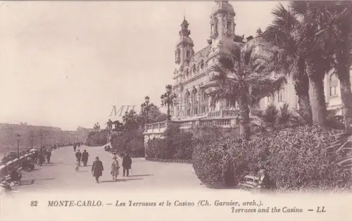 FRANKREICH - Monaco - Les Terrasses et le Casino (Kap. Garnier, Bogen.)