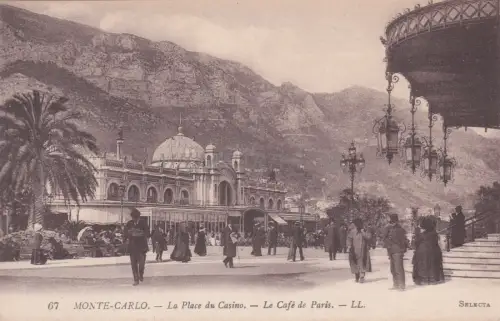 FRANKREICH - Monaco - La Place du Casino, le Café de Paris