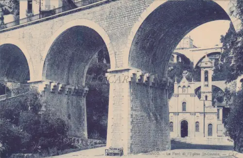 FRANKREICH - Monaco - Le Pont et l'Eglise St-Devote