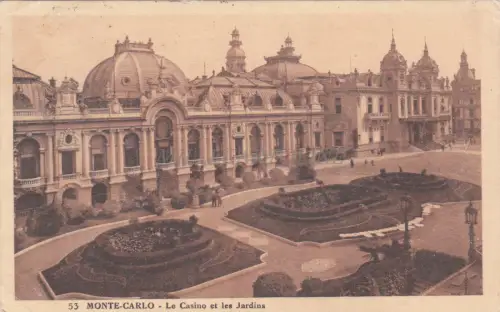 FRANKREICH - Monaco - Le Casino et les Jardins 1926