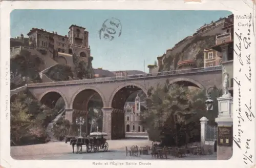 FRANKREICH - Monaco - Ravin et l'Eglise de Sainte Devote