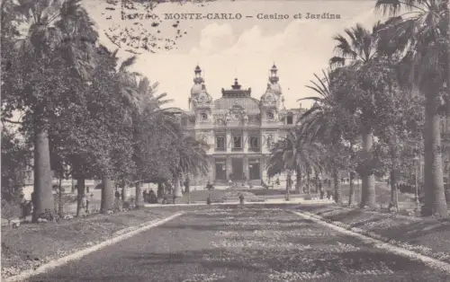 FRANKREICH - Monaco - Casino et Jardins 1914