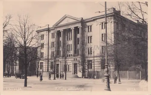 LETTLAND - Riga, Arlietu ministerrija, Foto Postkarte, Jugoslawische Armee l.3