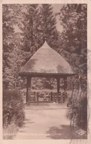LETTLAND - Kemeri, Meza saravota Pavillons, Postkarte 1940