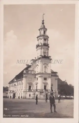 LITAUEN - Kaunas, Kanumo Miesto Rotuse, Fotopostkarte