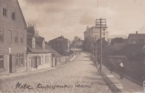 ESTLAND - Walk Linn, Valga, Echtfoto Postkarte 1922