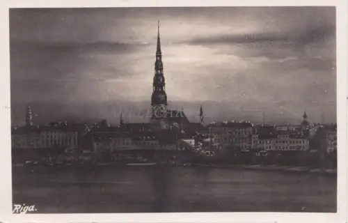 LETTLAND - Riga, Ansicht, Postkarte 1936