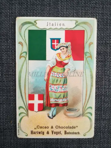 HARTWIG & VOGEL CACAO & CHOCOLATE - Italien Italy Karton